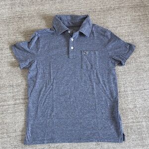 Vineyard Vines Kids Edgartown Blue Polo Shirt